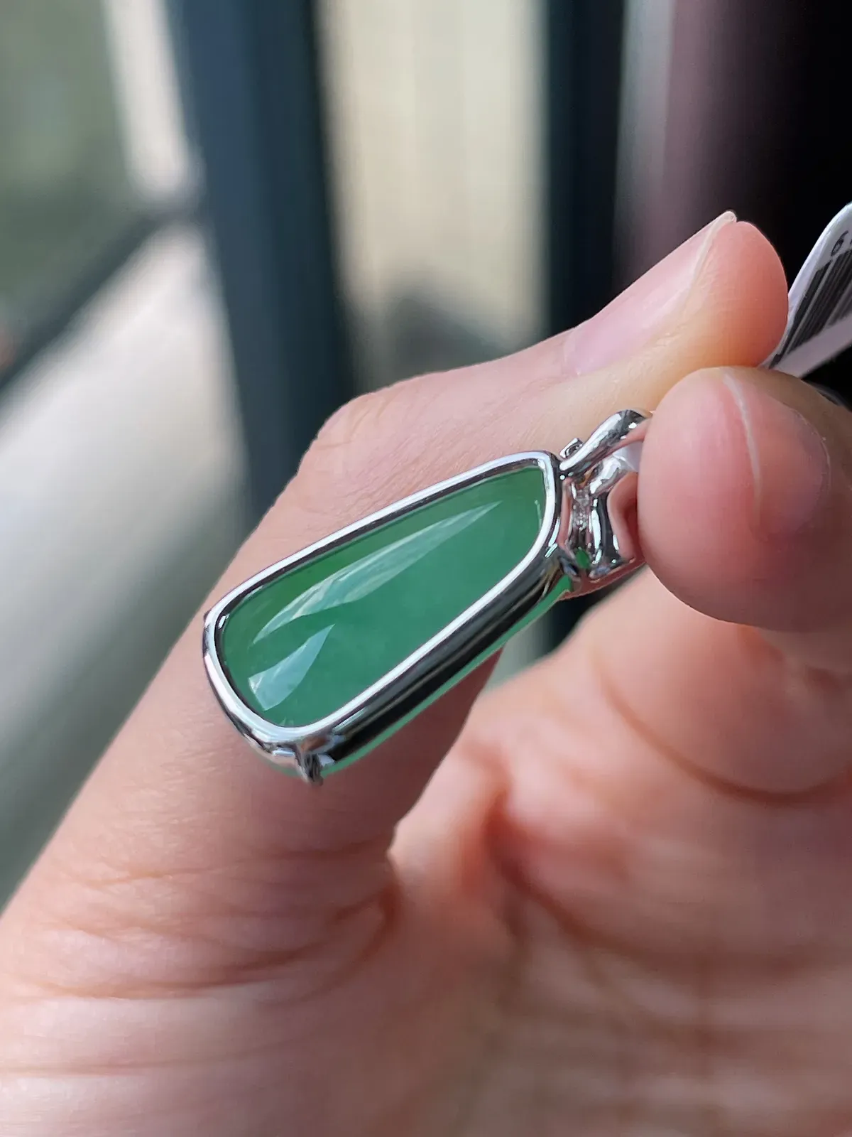 18k金翡翠冰糯飘花福瓜