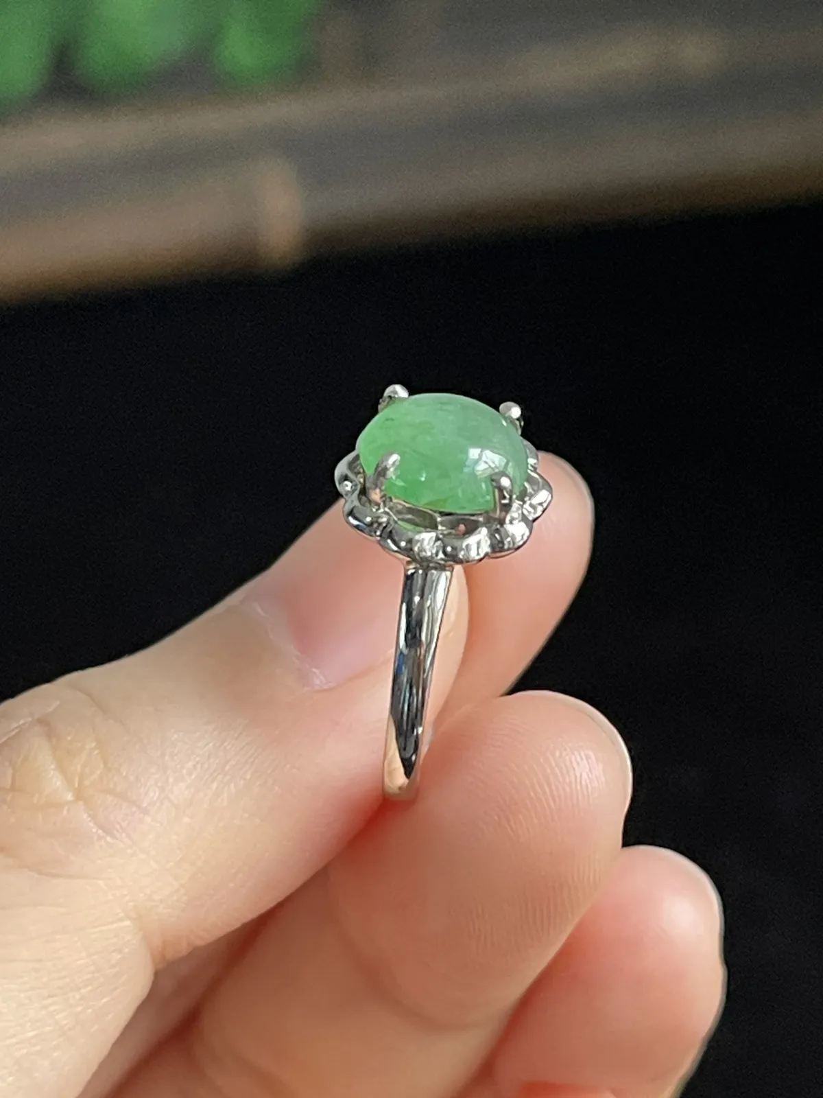 翡翠女戒，印记：G750