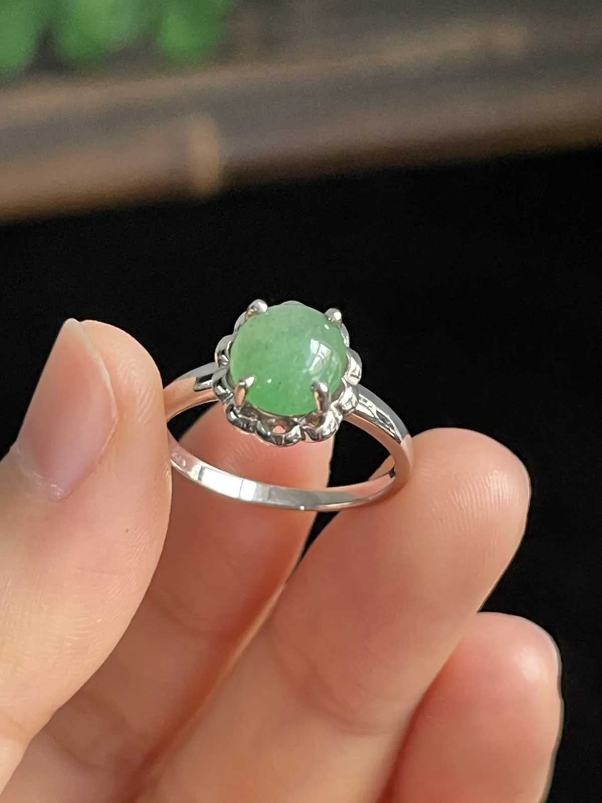 翡翠女戒，印记：G750