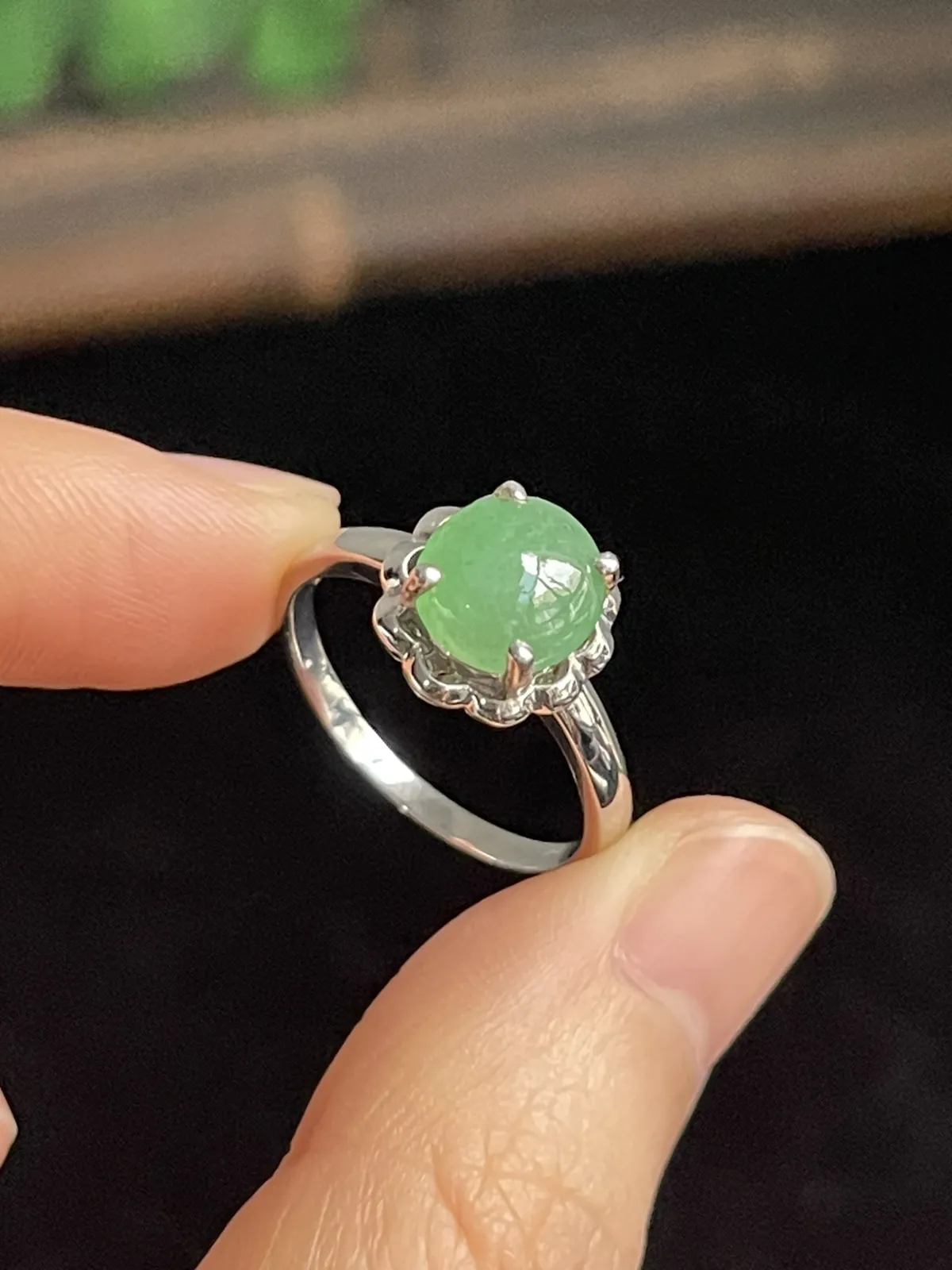 翡翠女戒，印记：G750