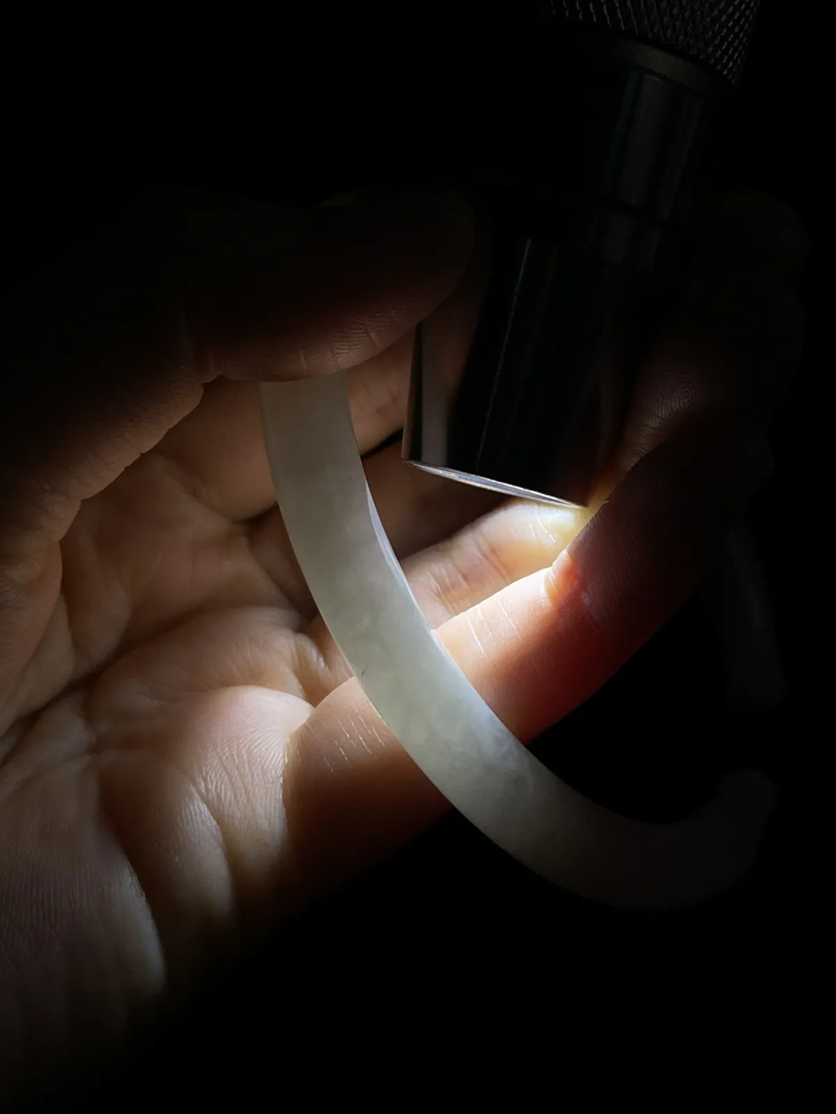 圆镯62圈口，翡翠手镯