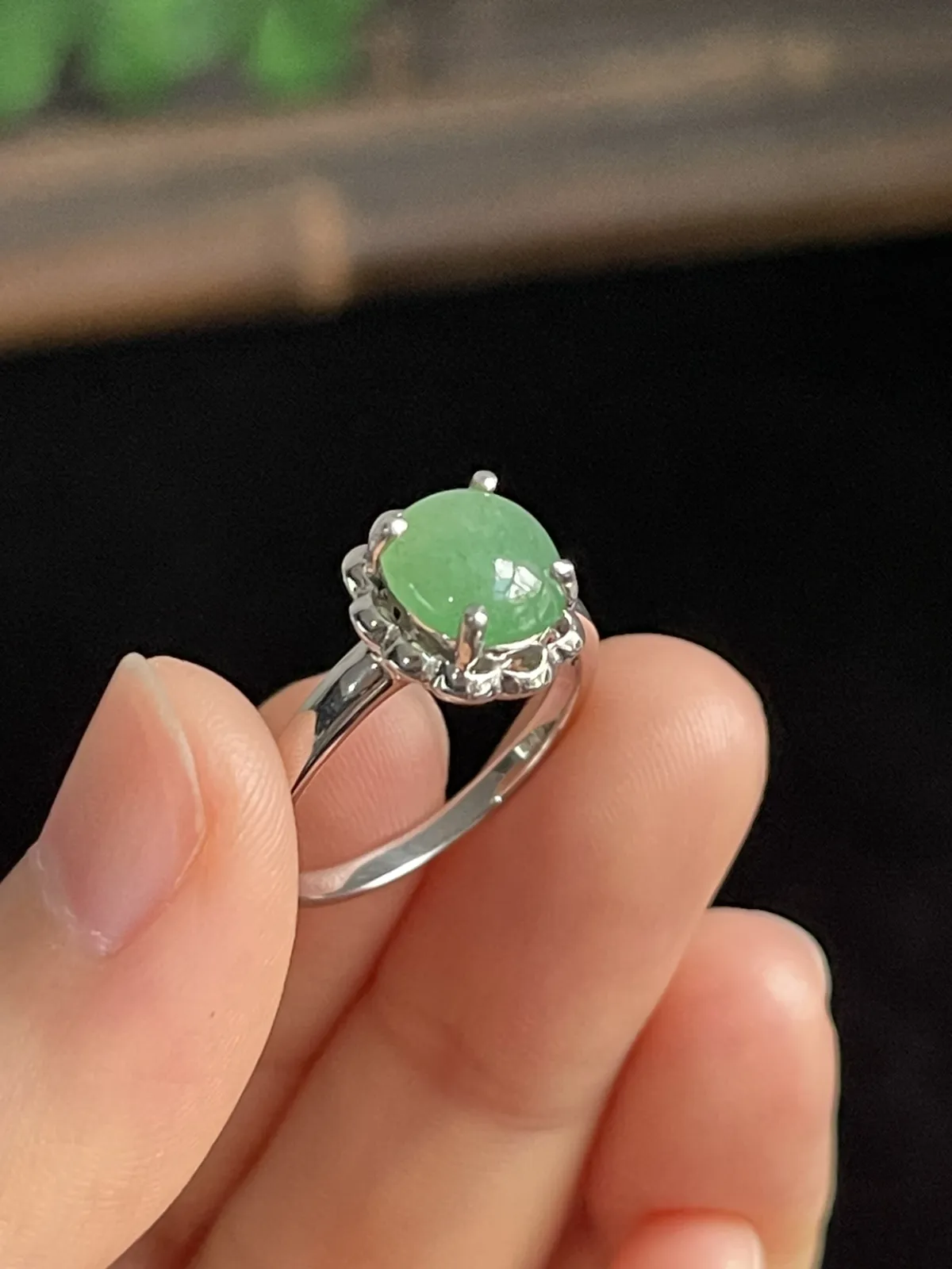 翡翠女戒，印记：G750