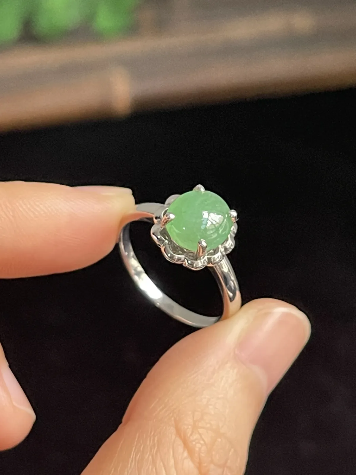 翡翠女戒，印记：G750