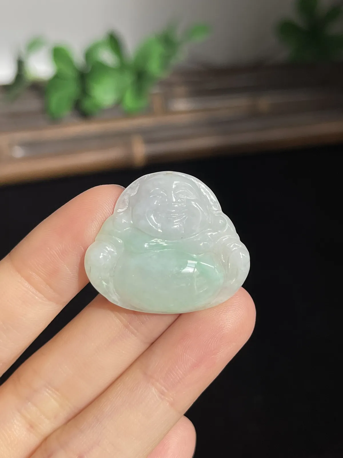 翡翠糯化种飘绿佛公