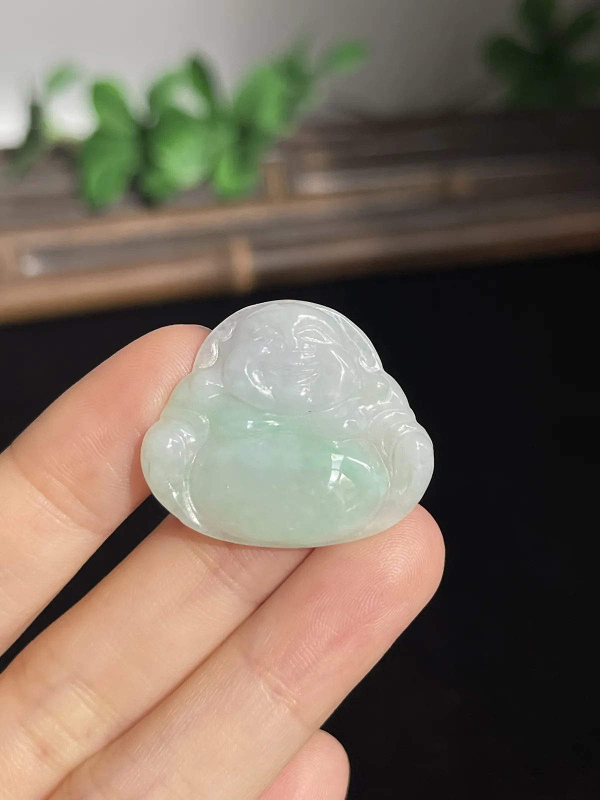 翡翠糯化种飘绿佛公