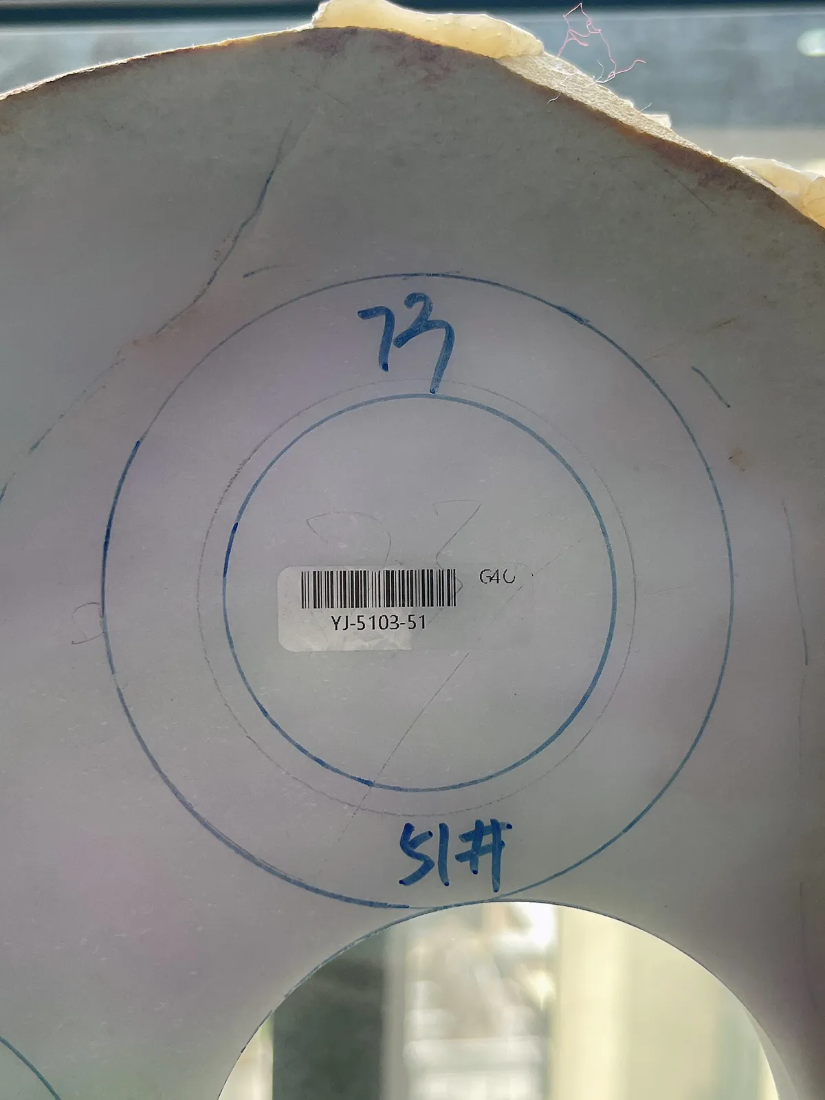 翡翠春彩板料，⭕️正圈最大做57，圆条最大做53