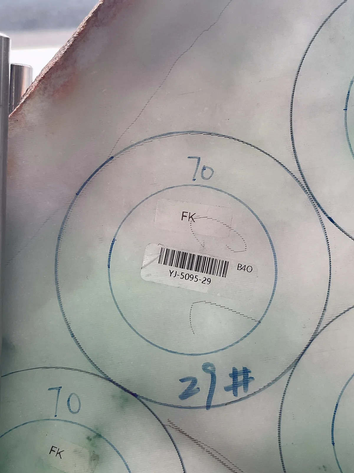 翡翠板料，⭕️正圈最大做54，圆条最大做50