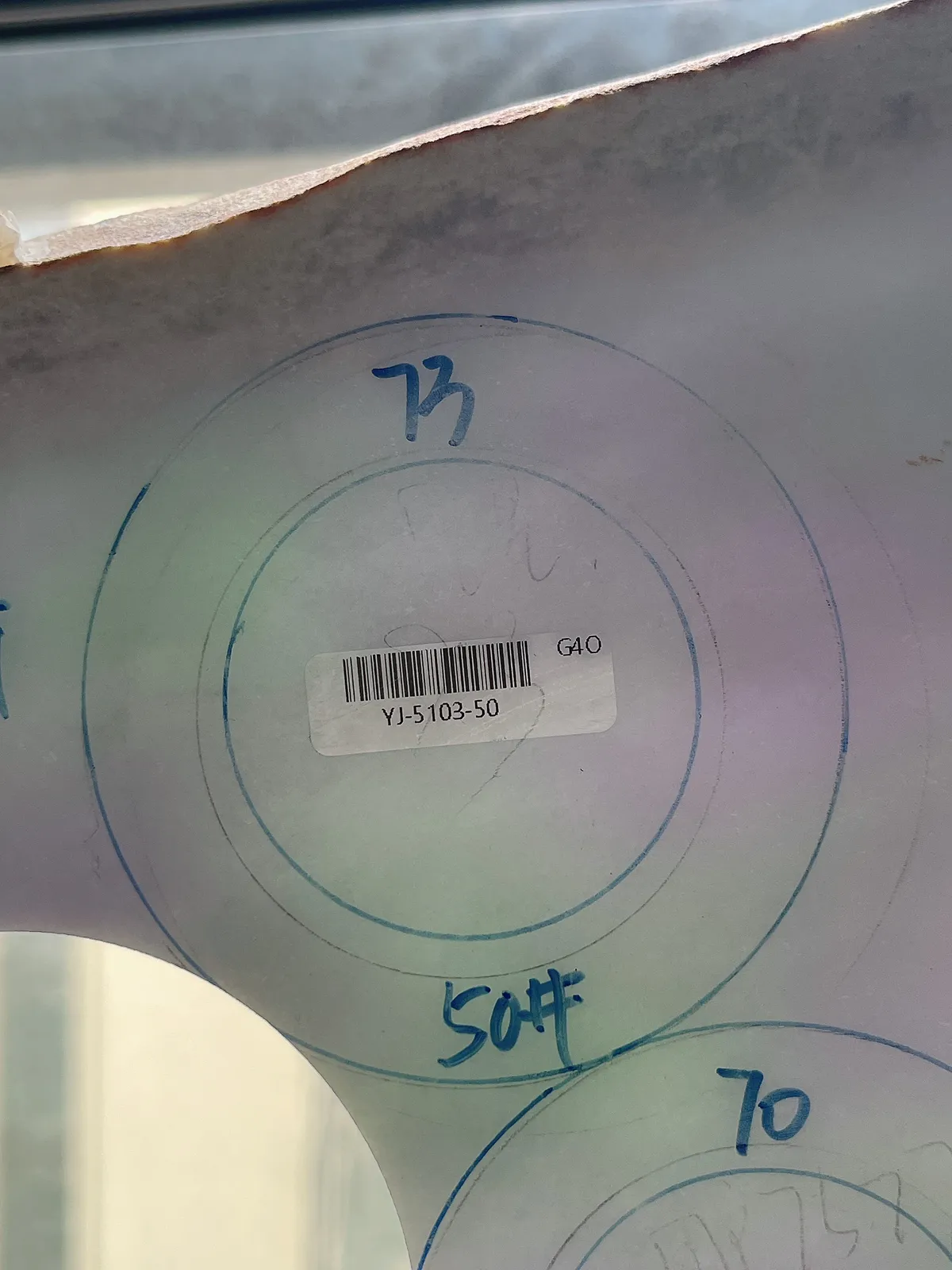 翡翠春彩板料，⭕️正圈最大做57，圆条最大做53