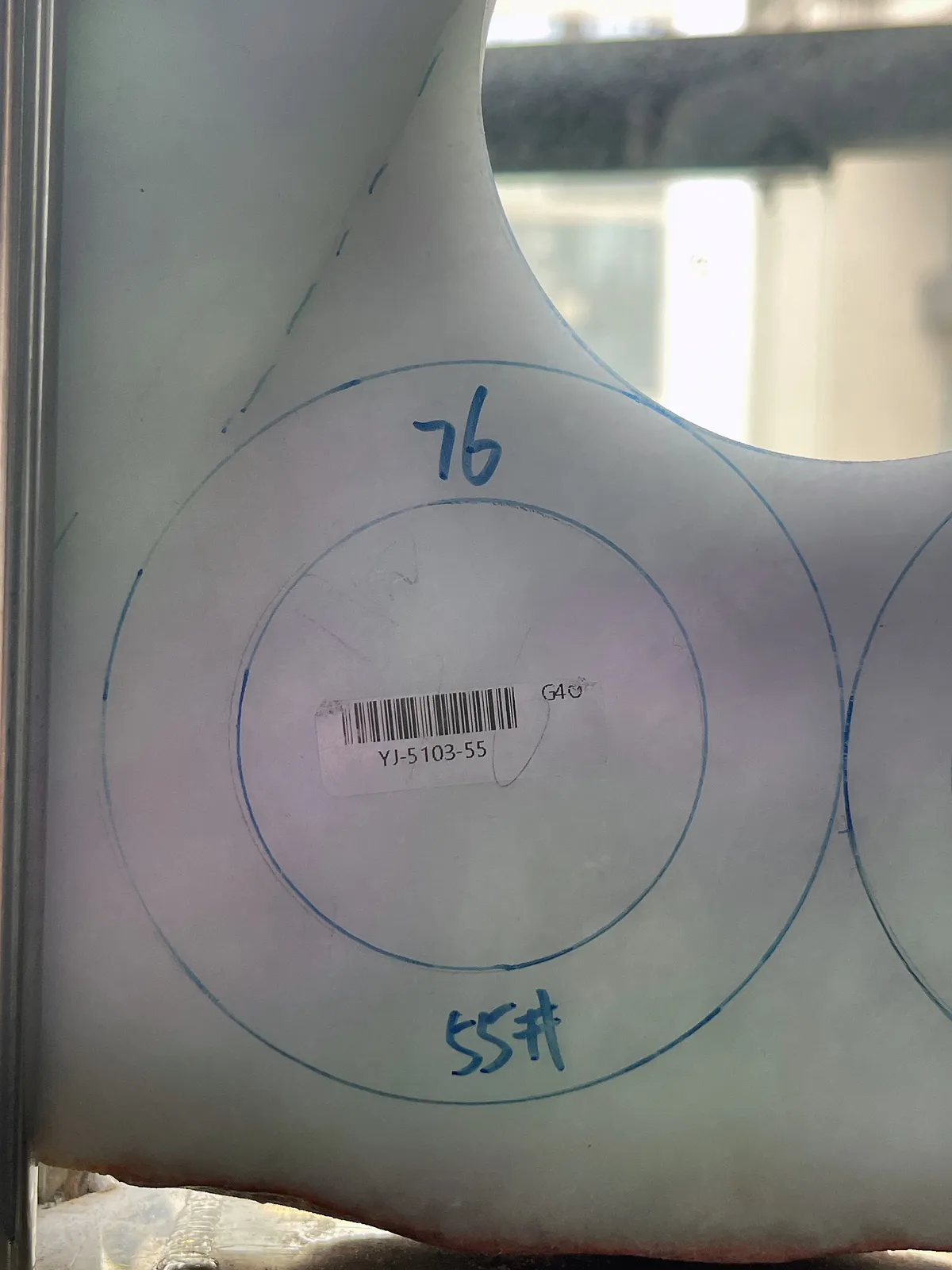 翡翠春彩板料，⭕️正圈最大做60，圆条最大做56