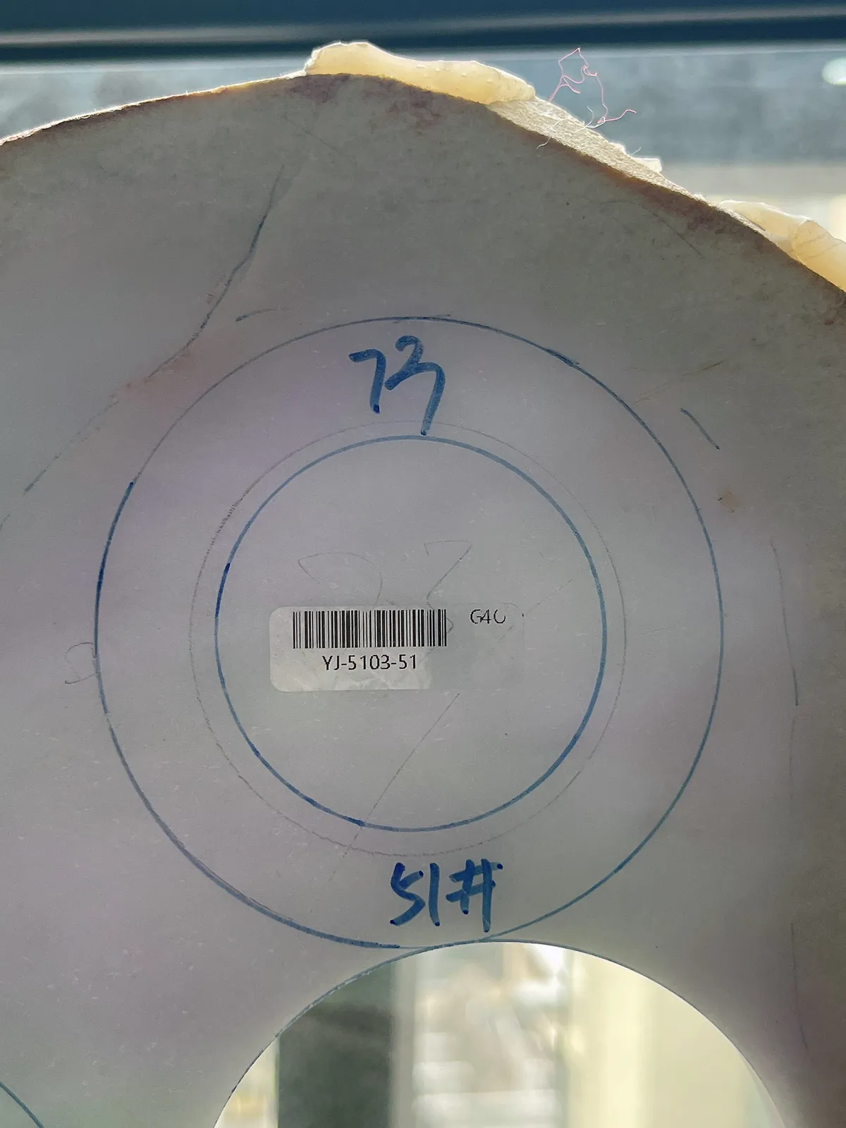 翡翠春彩板料，⭕️正圈最大做57，圆条最大做53