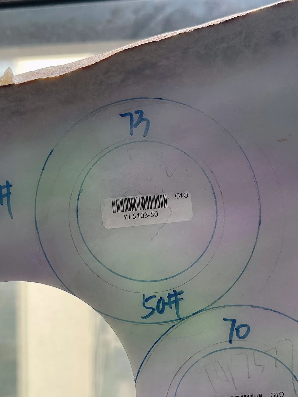 翡翠春彩板料，⭕️正圈最大做57，圆条最大做53