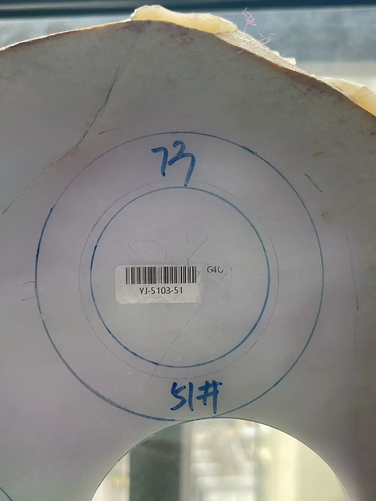 翡翠春彩板料，⭕️正圈最大做57，圆条最大做53