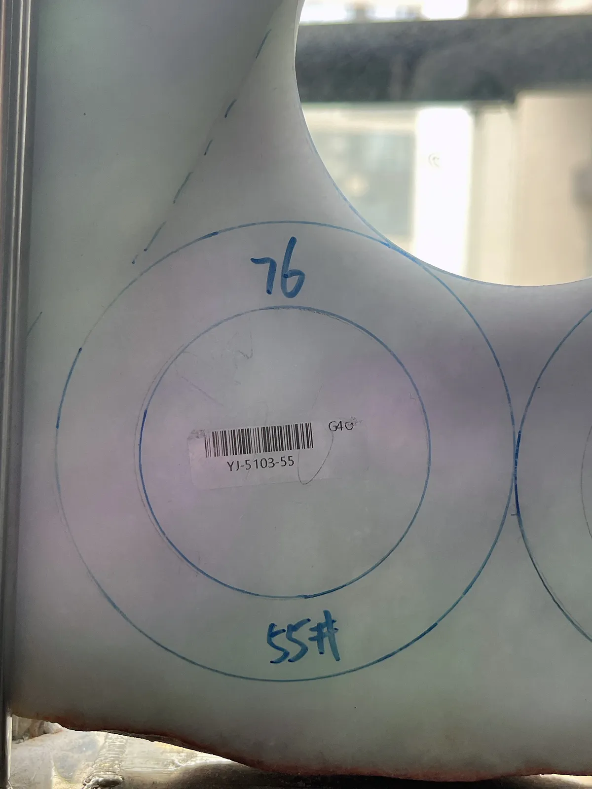 翡翠春彩板料，⭕️正圈最大做60，圆条最大做56