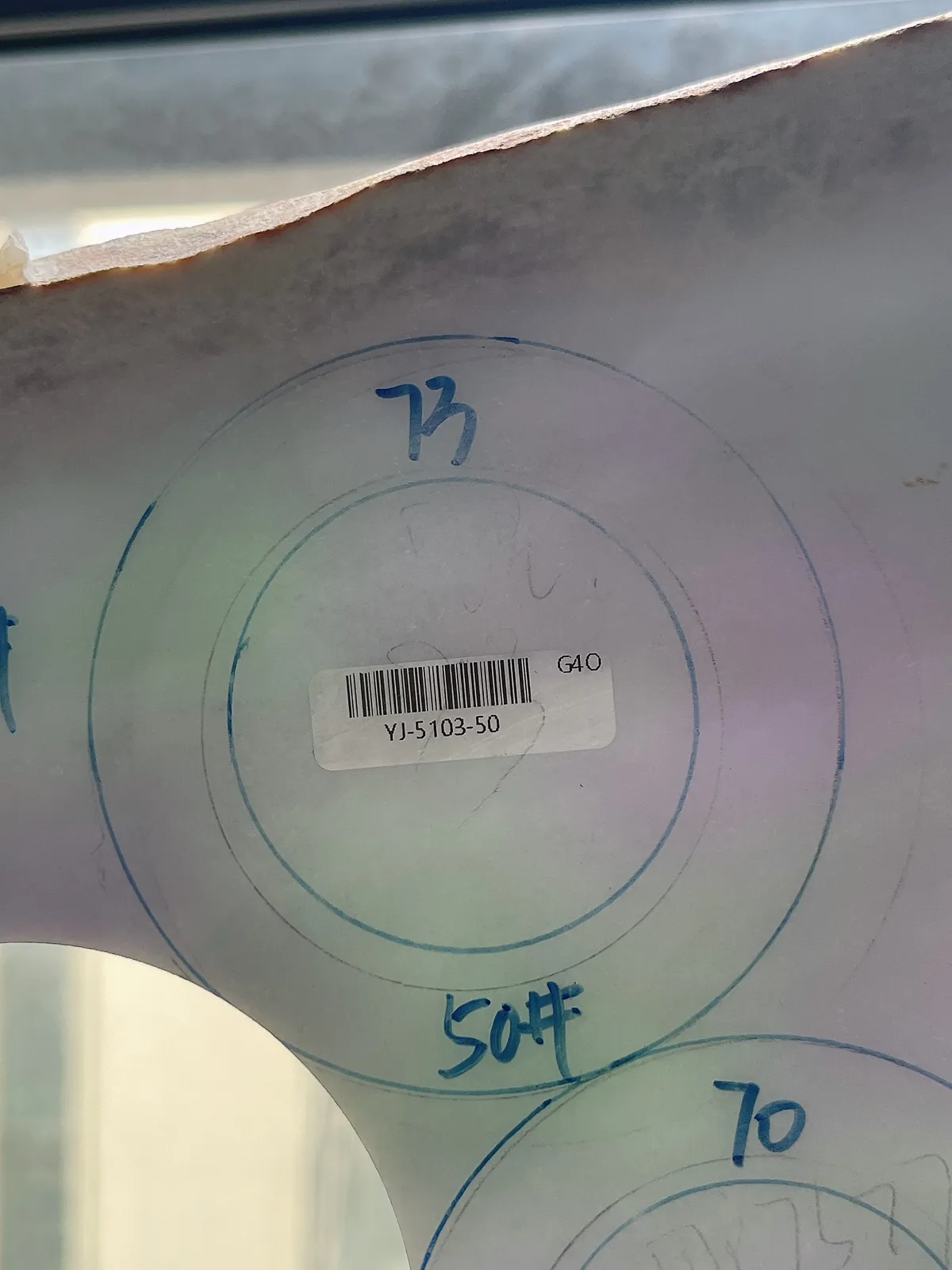 翡翠春彩板料，⭕️正圈最大做57，圆条最大做53