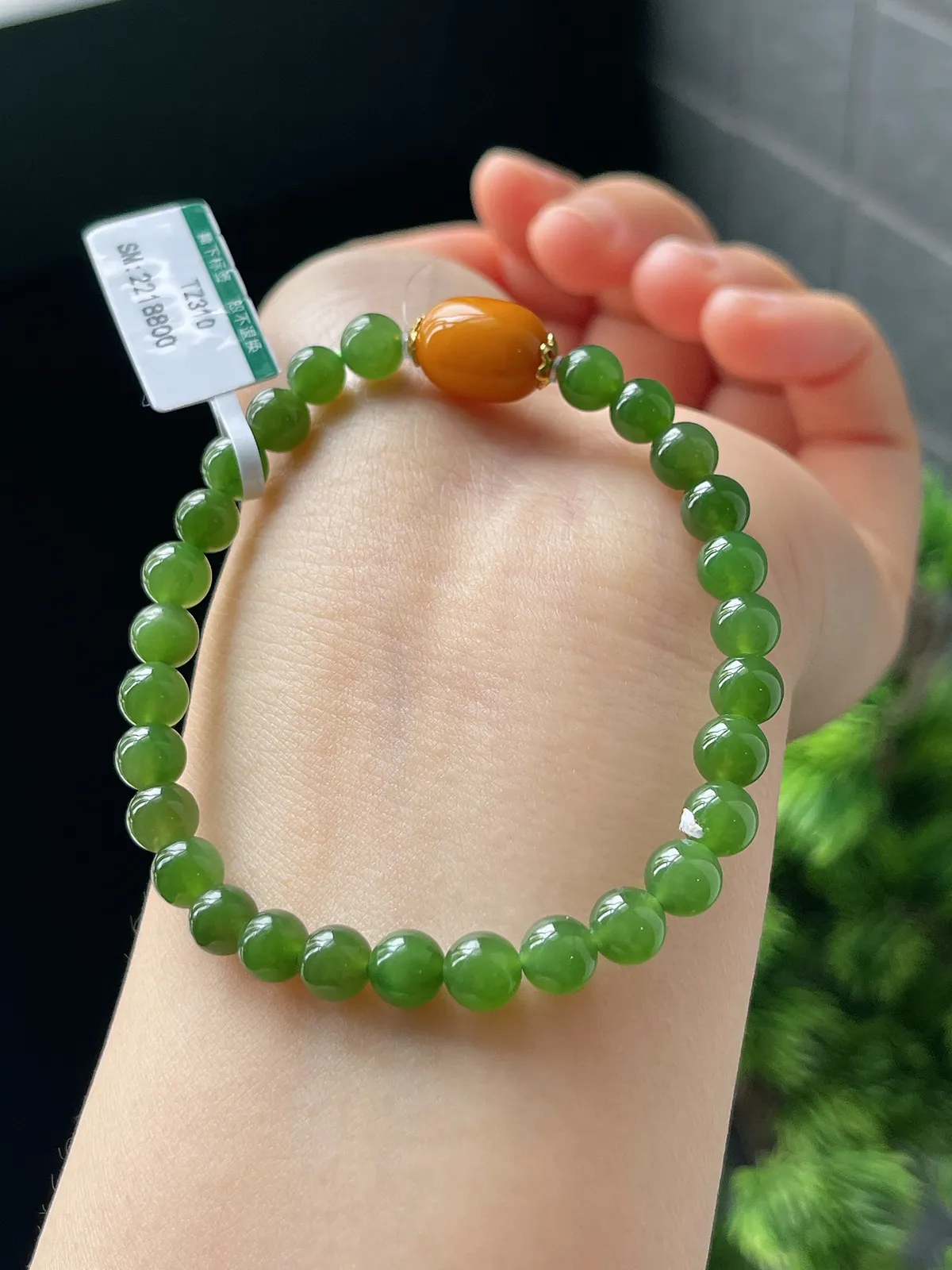 和田玉碧玉DIY手串6mm