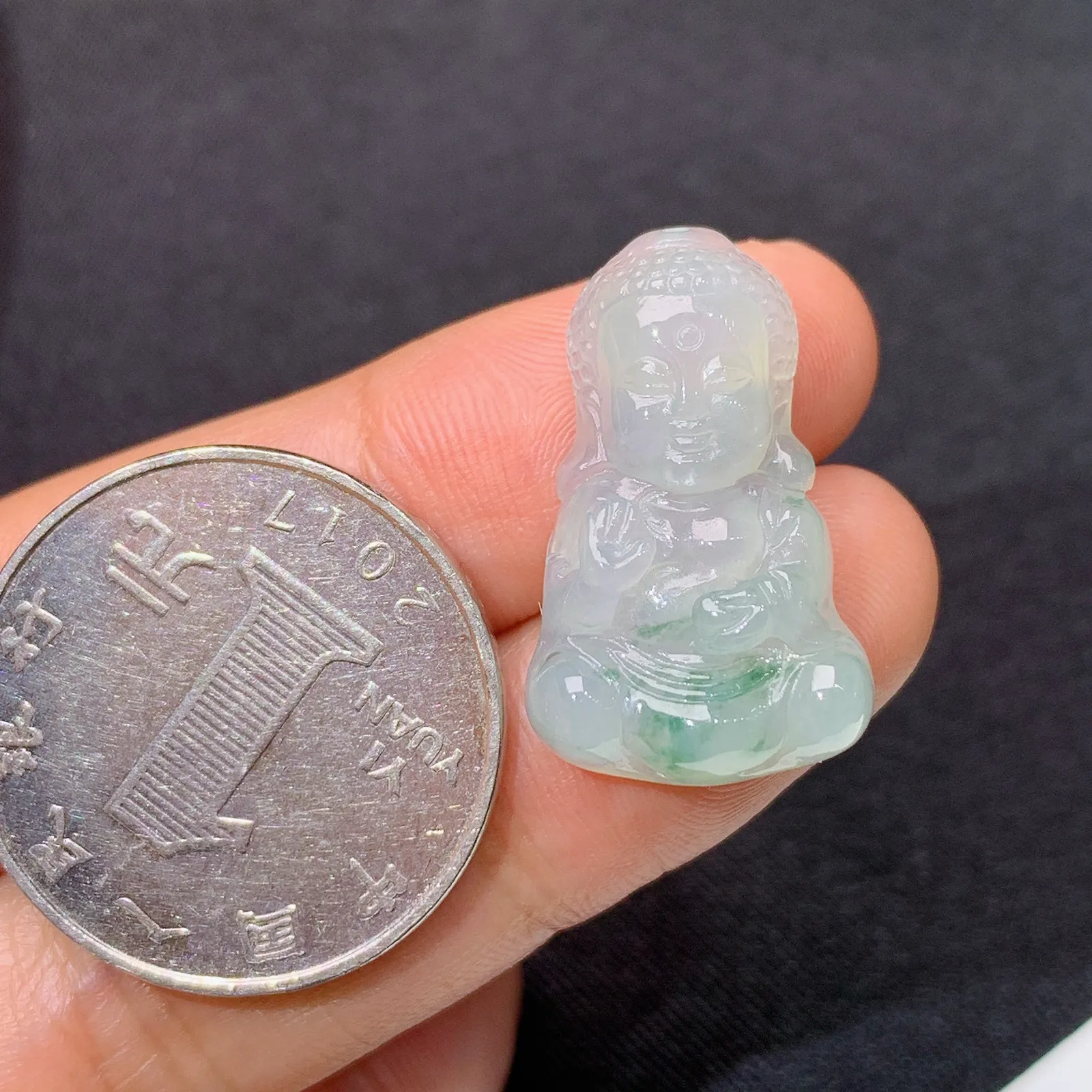 飘花宝宝佛吊坠，质地细腻，001整体尺寸24.2*14.7*5.3