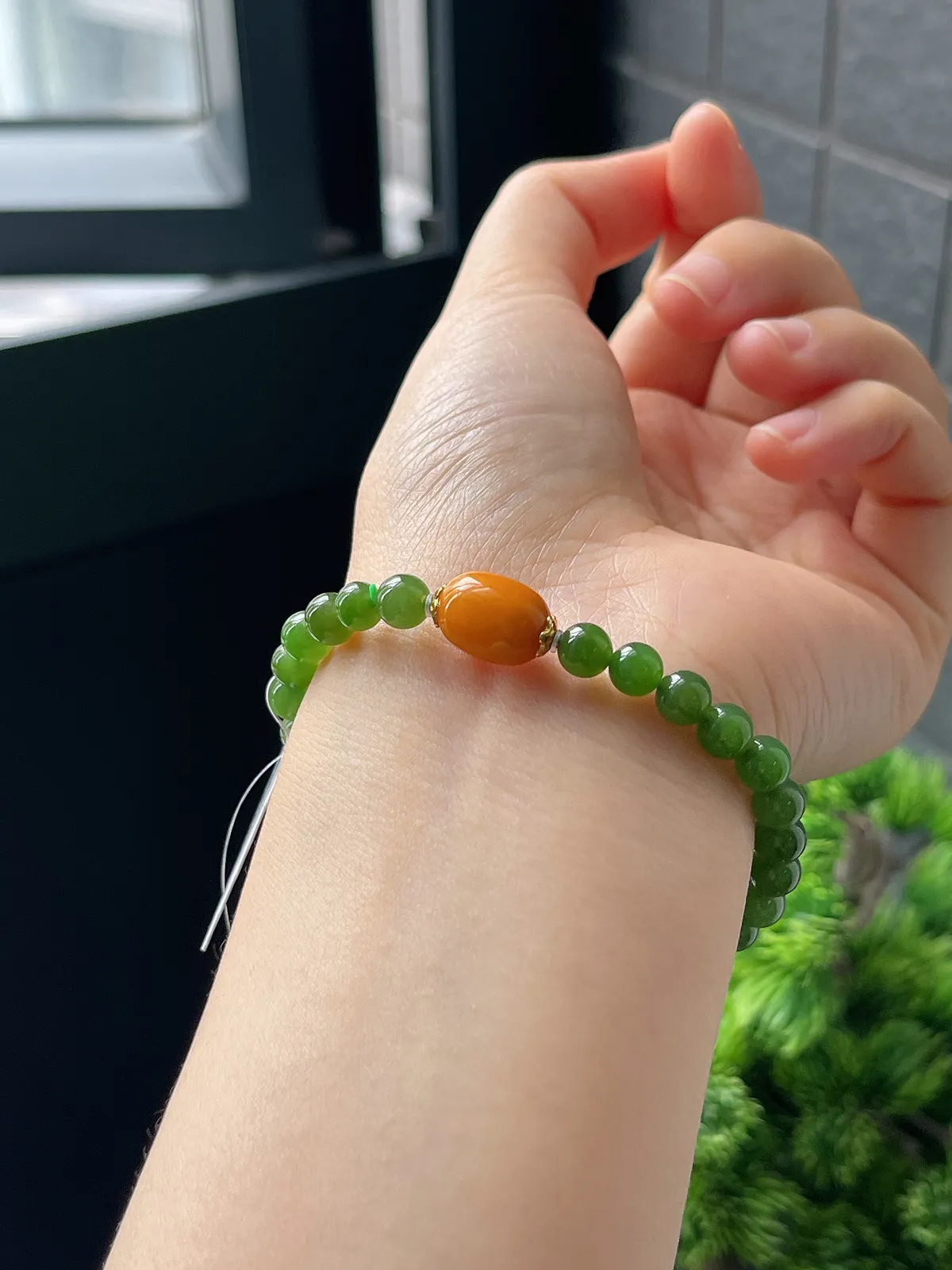 和田玉碧玉DIY手串6mm