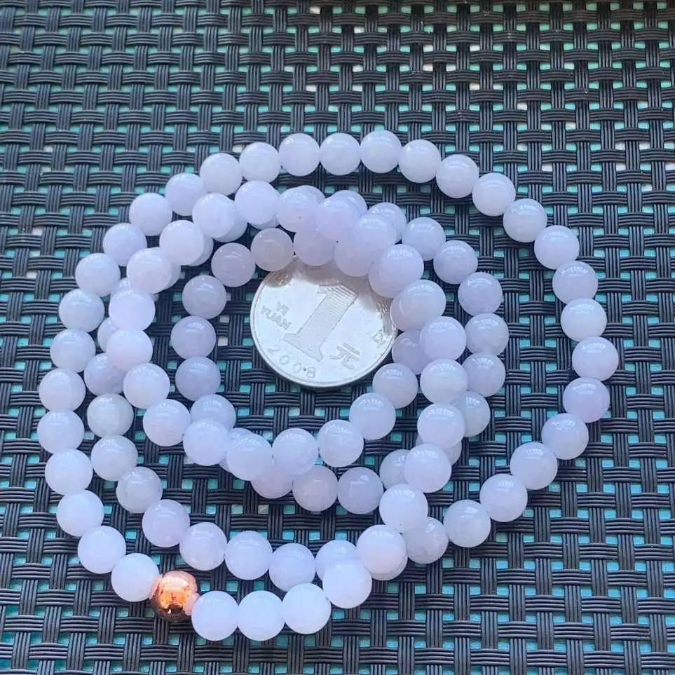 A货天然翡翠冰糯种紫罗兰项链108颗重量66.62
3月4日