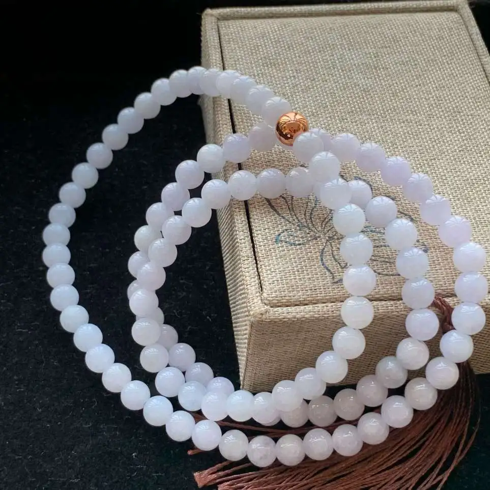 A货天然翡翠冰糯种紫罗兰项链重量62.15
3月5日