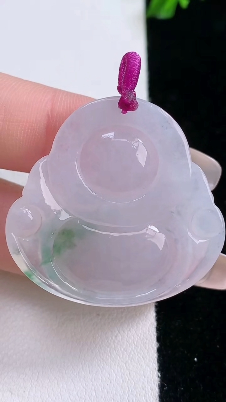 天然A货翡翠飘花佛公吊坠，尺寸34.5-36.2-5.8，重量:11.51g
3月6日