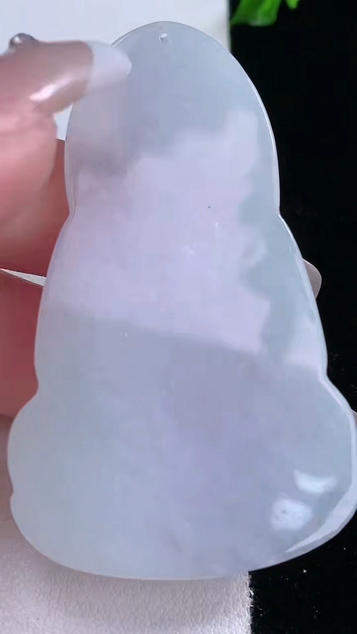 天然A货翡翠紫罗兰观音菩萨吊坠，尺寸61.6-37.5-5.5，重量:24.55g
3月7日