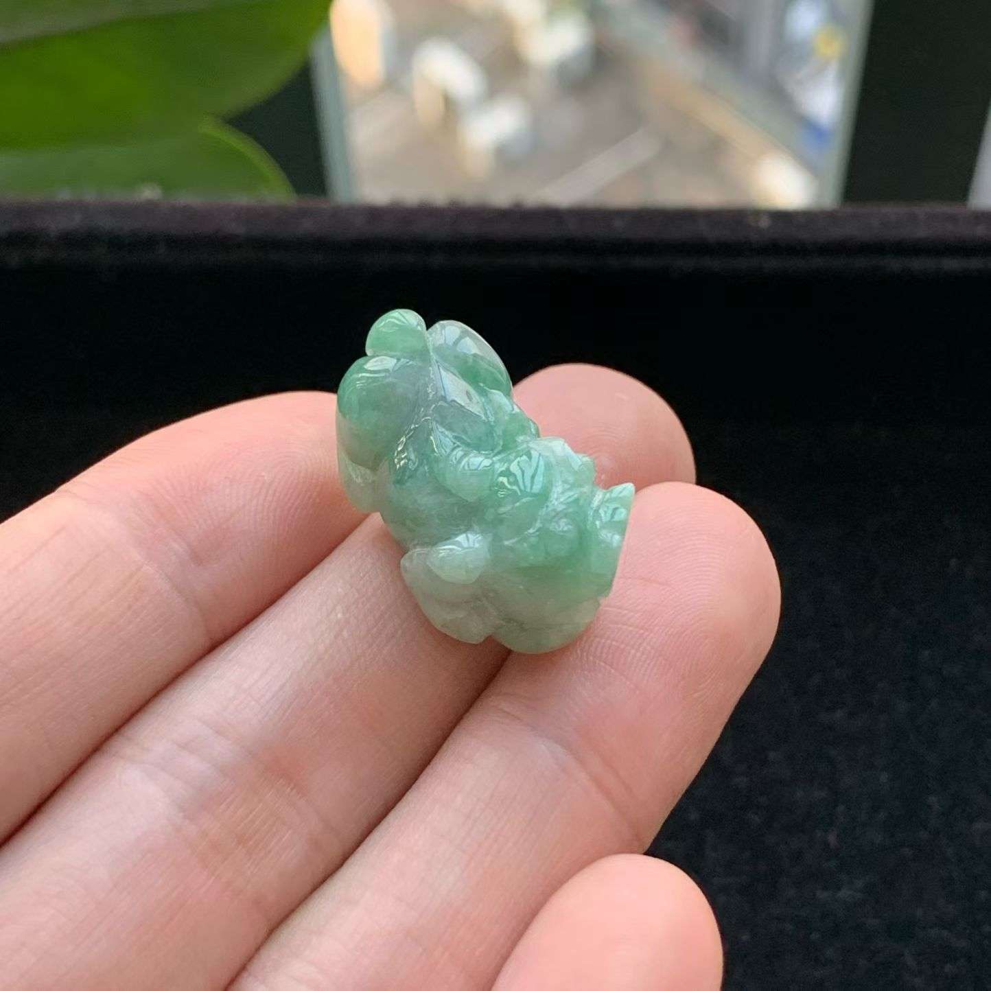 A货天然翡翠冰糯种飘绿貔貅吊坠重量8.64
3月10日