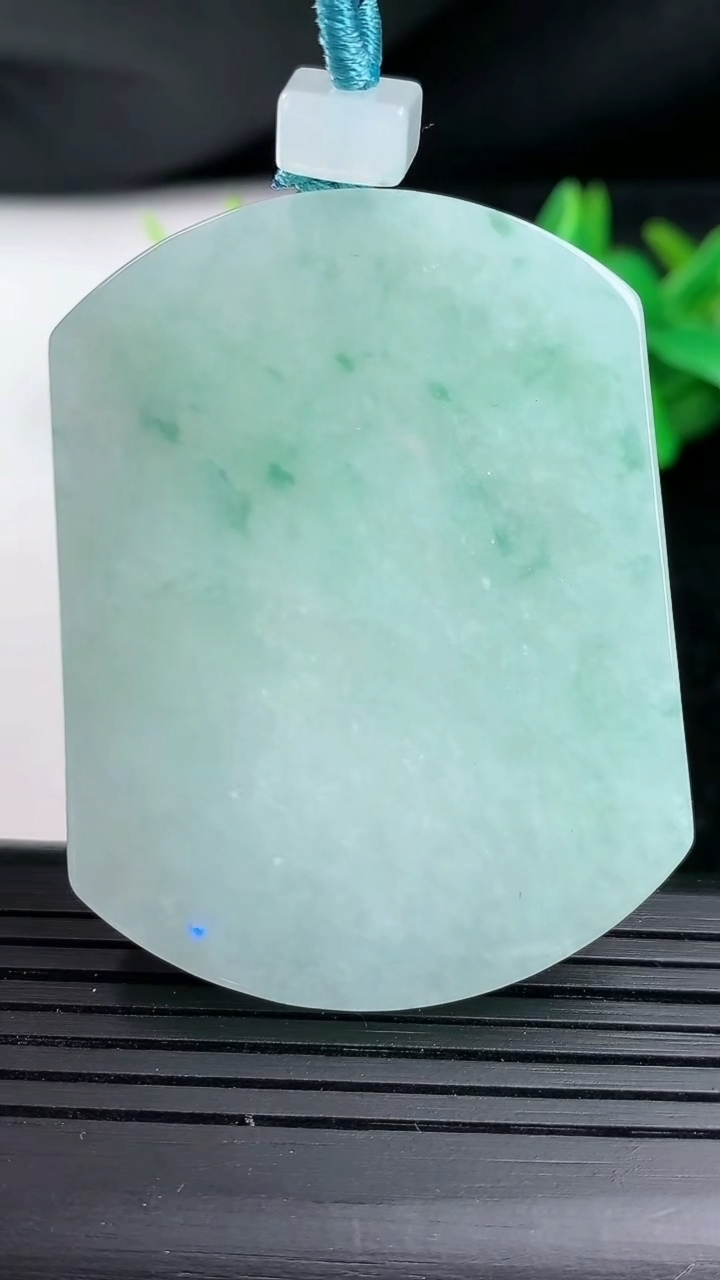 天然A货翡翠飘花无事牌吊坠尺寸52.4-40.6-5.3重量:35.86g
3月12日