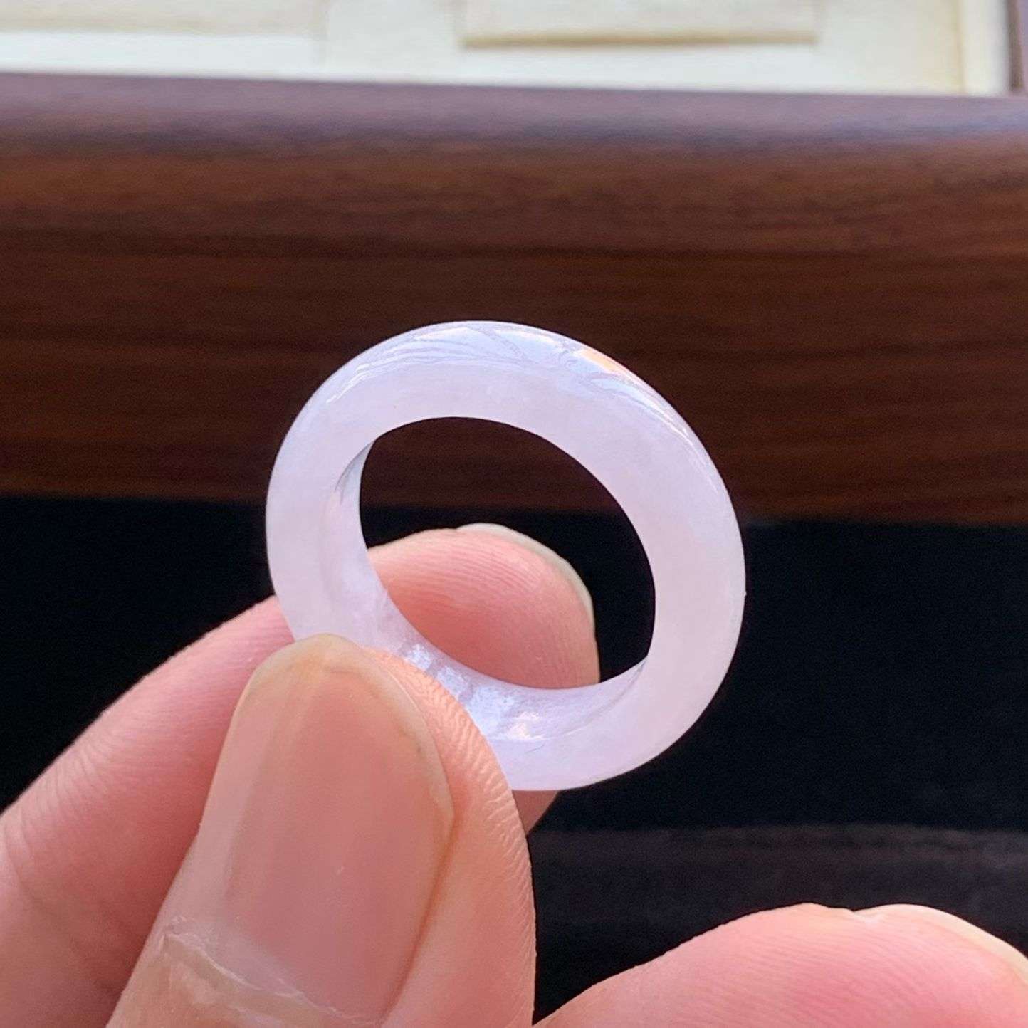 A货天然翡翠冰糯种'紫罗兰戒指11-12号重量3.37
3月13日