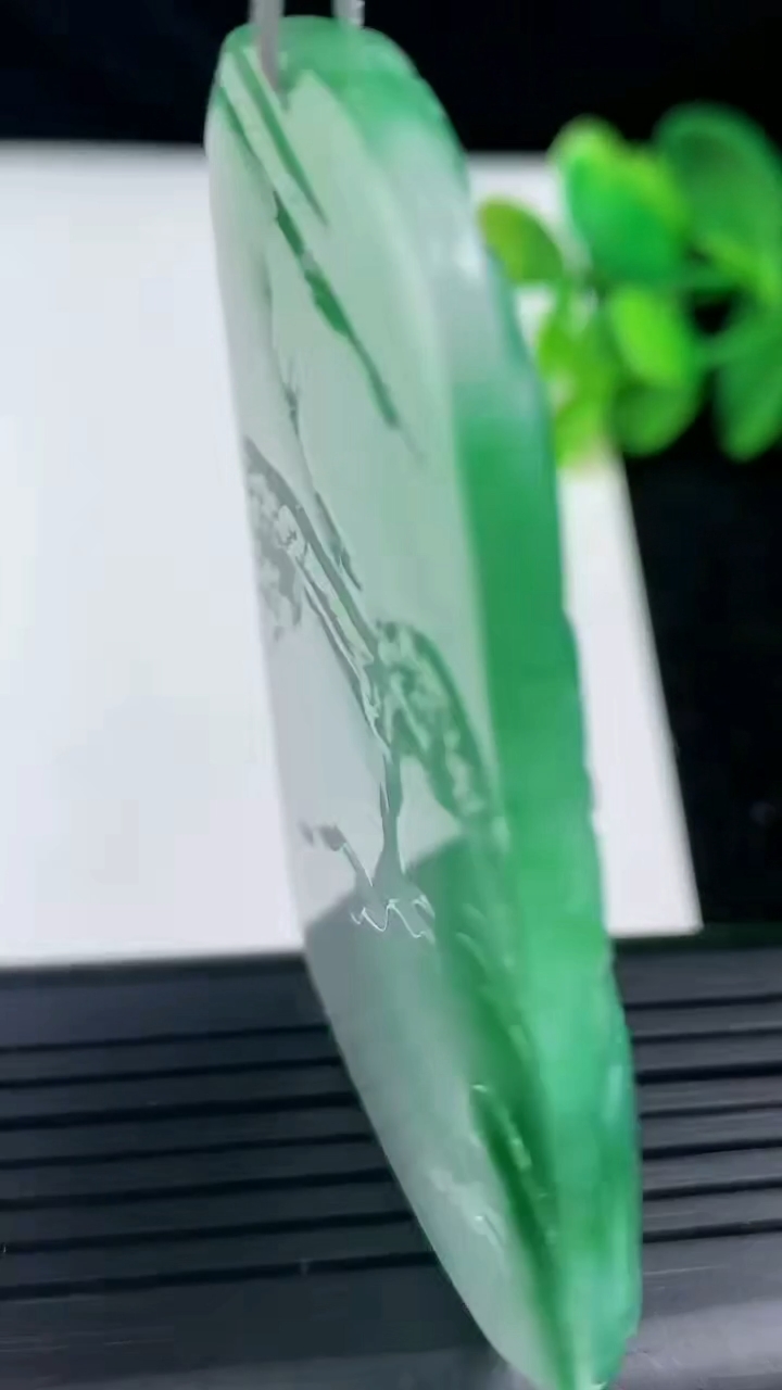 天然A货翡翠山水牌吊坠尺寸62-38.1-5.1重量:26.37g
3月13日