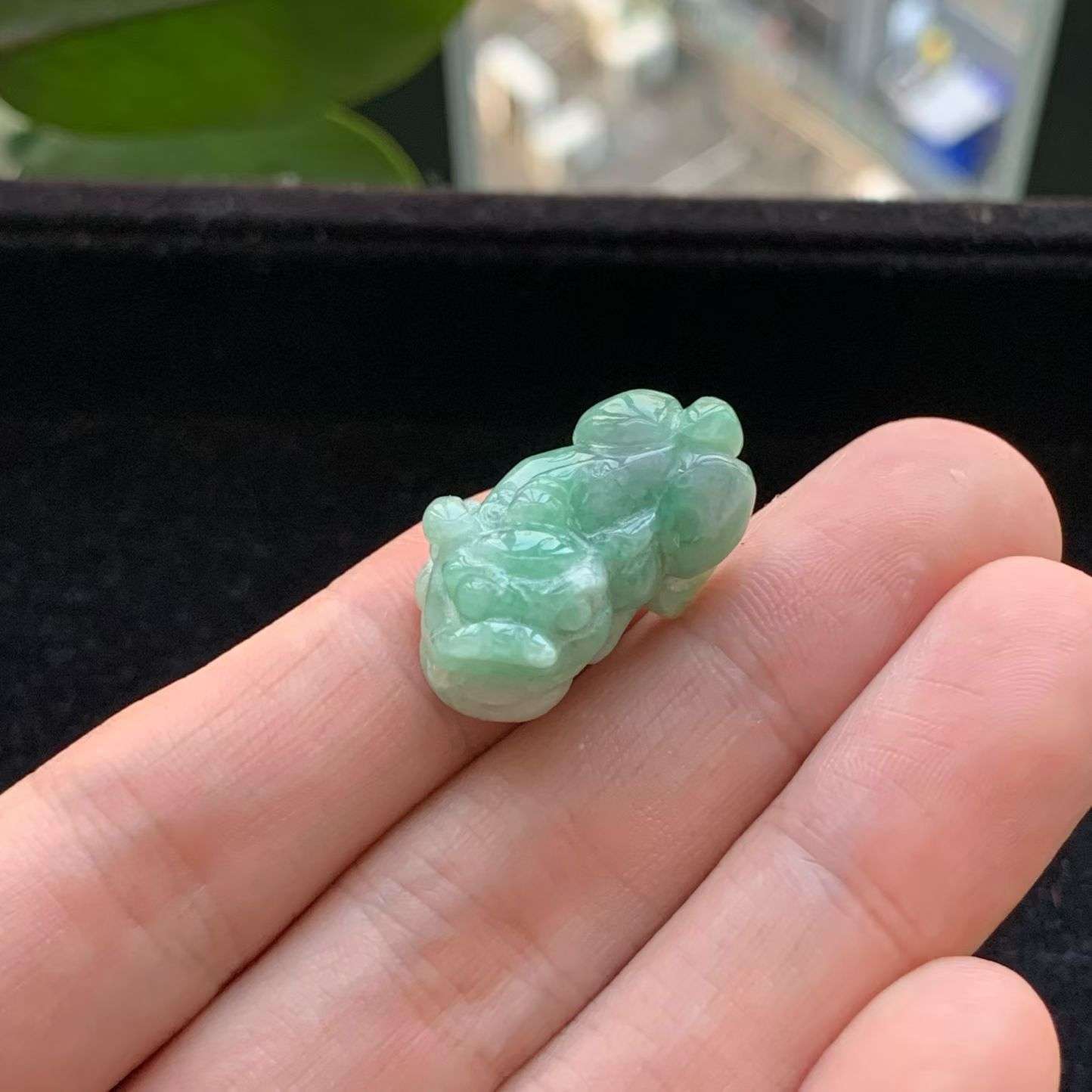 A货天然翡翠冰糯种飘绿貔貅吊坠重量8.64
3月13日