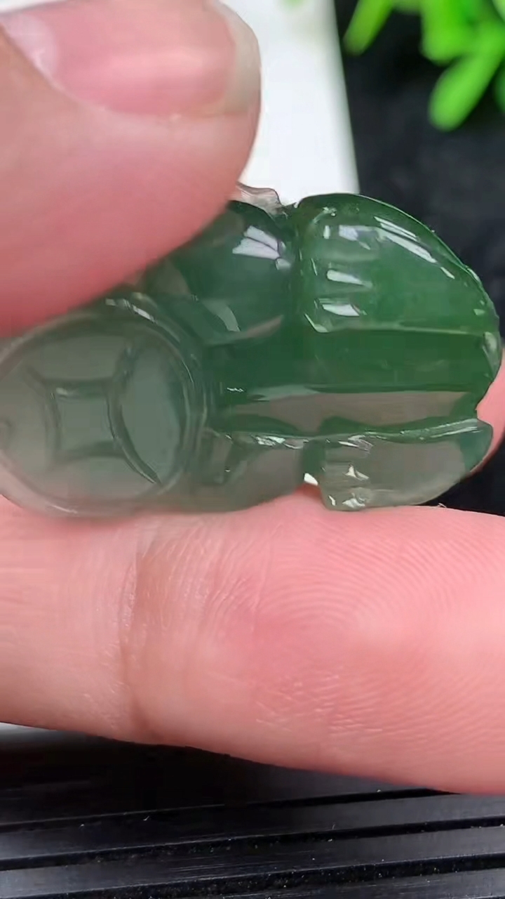 天然A货翡翠貔貅吊坠尺寸30.8-17.5-11.8重量:13.43g
3月15日