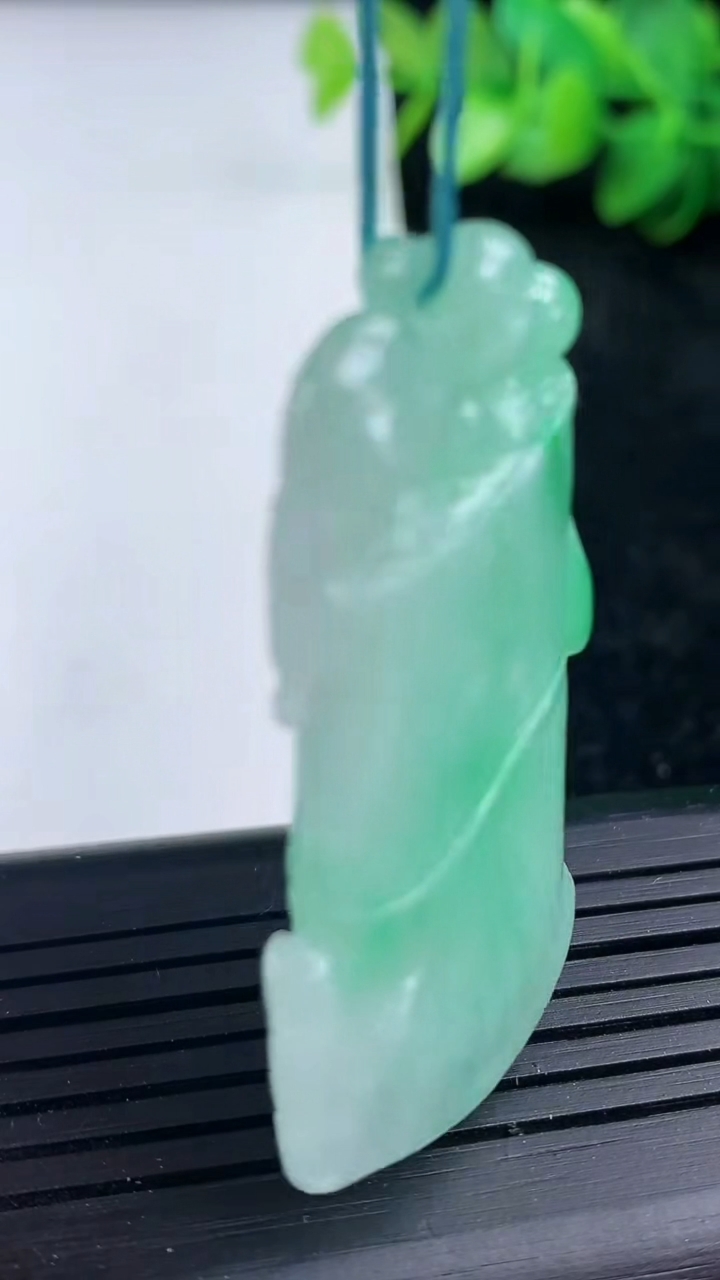 天然A货翡翠节节高升 竹节吊坠尺寸46.4-26.1-6重量:17.01g
3月15日