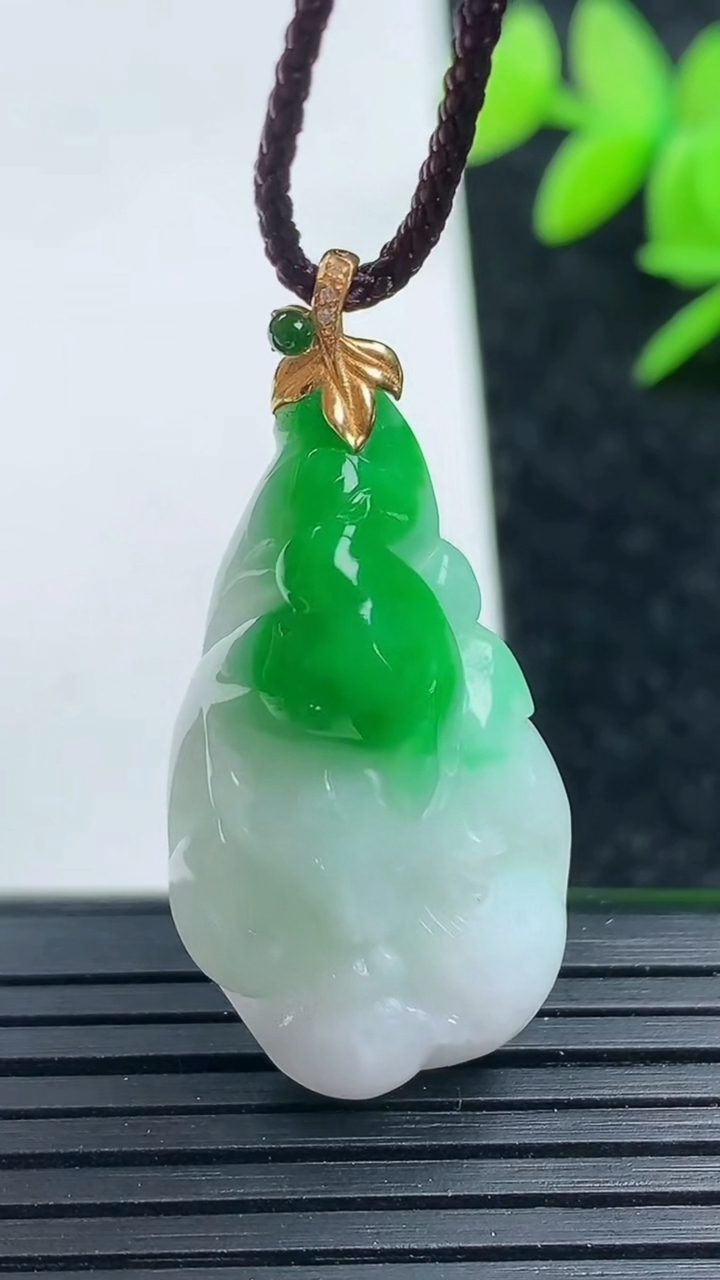 天然A货翡翠九尾狐吊坠尺寸32.3-16.8-9.4重量:7.59g
3月16日
