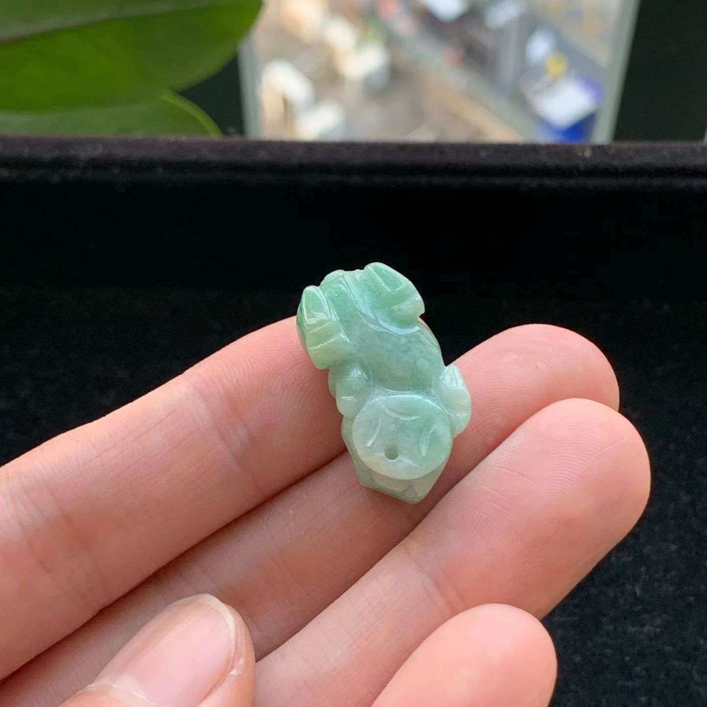 A货天然翡翠冰糯种飘绿貔貅吊坠重量8.64
3月17日