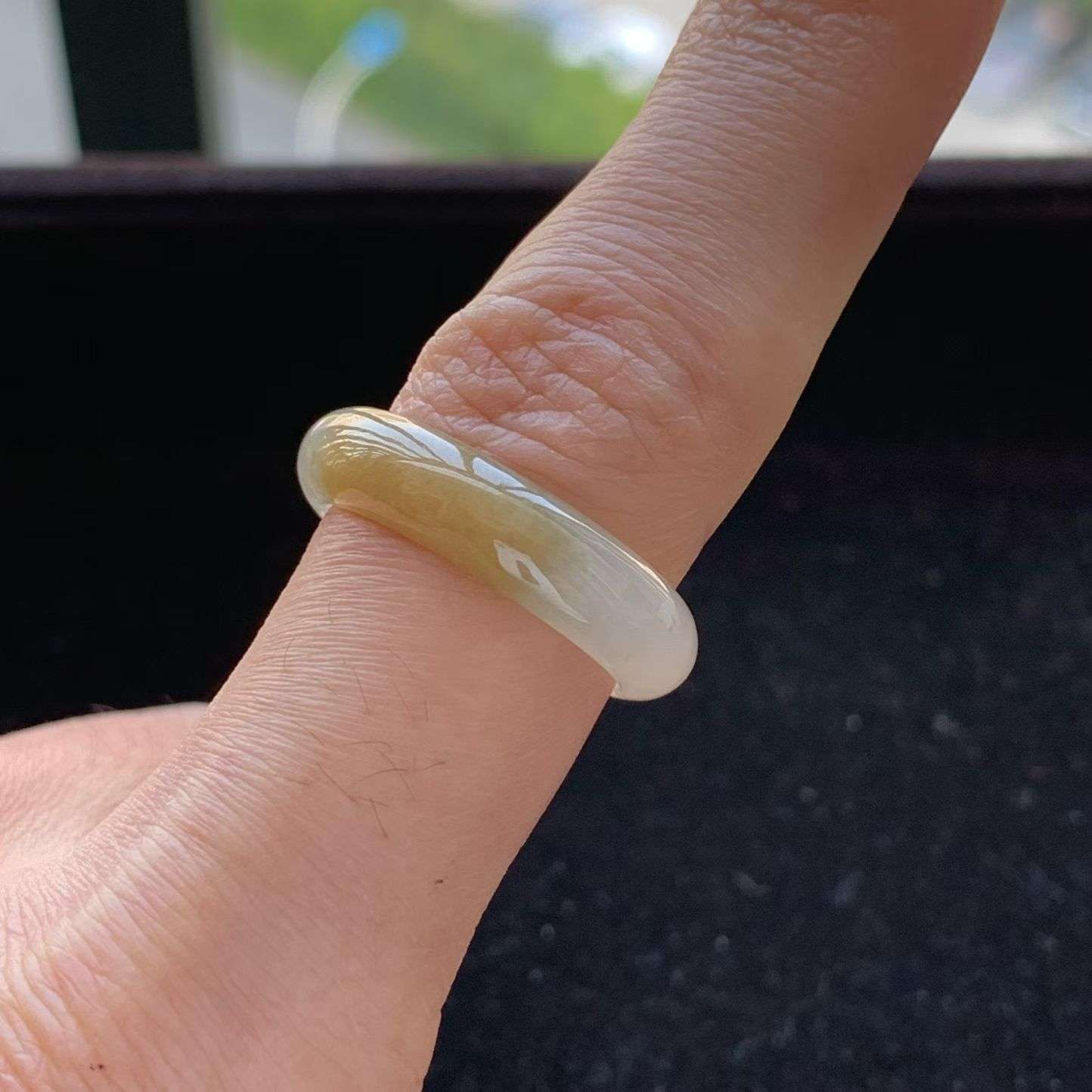 A货天然翡翠冰糯种黄翡戒指17-18号重量3.42
3月18日