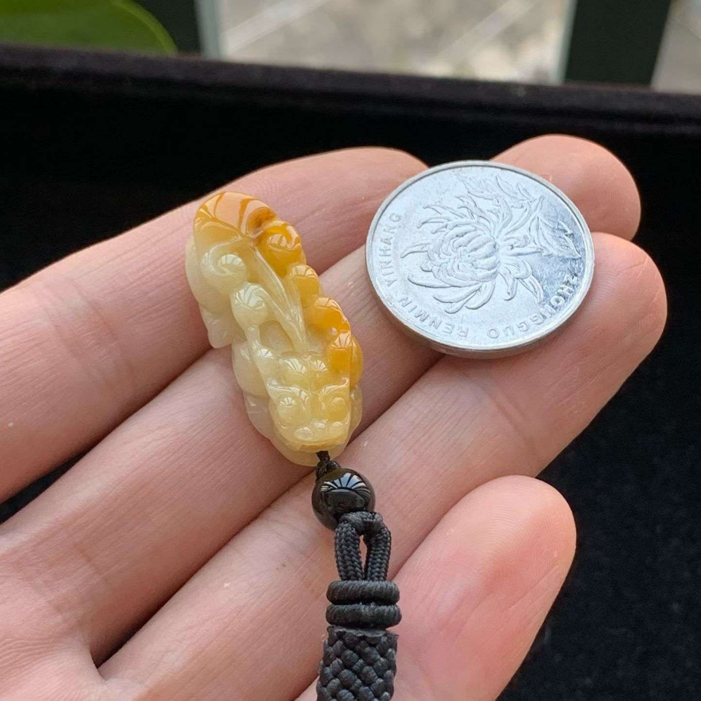 A货天然翡翠冰糯种黄翡貔貅吊坠重量6.44
3月18日