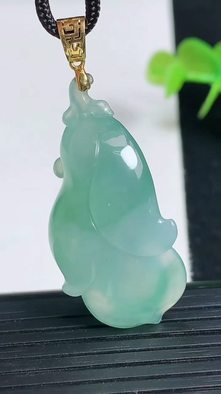 天然A货翡翠玉兰花吊坠尺寸40.2-19.3-11.4重量:10.91g
3月18日
