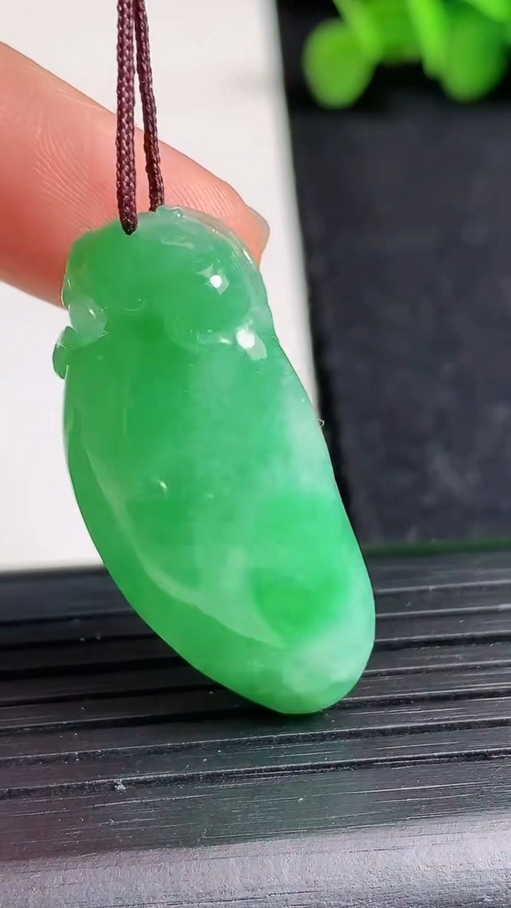 天然A货翡翠福瓜吊坠尺寸35.6-15.2-9.9重量:9.76g
3月19日