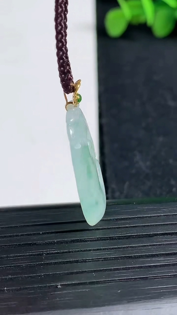 天然A货翡翠种飘花如意吊坠尺寸25.3-16.1-3.3重量:2.36g
3月19日