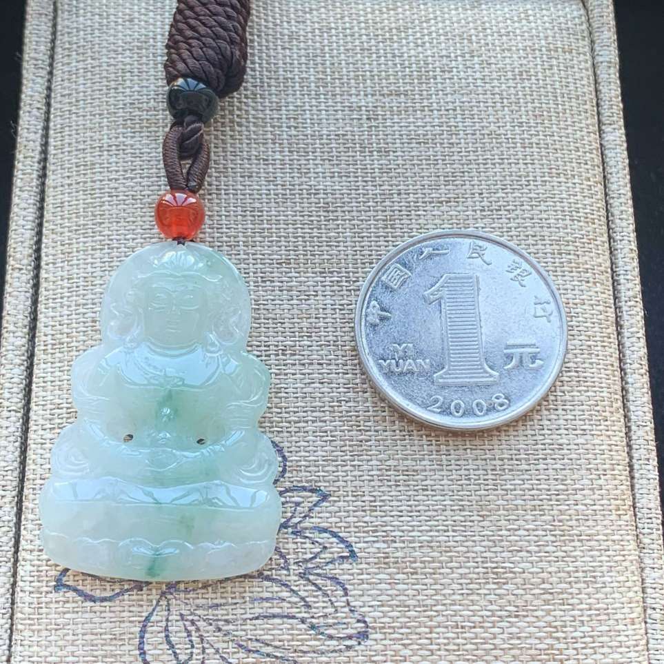 A货天然翡翠冰糯种飘花度母吊坠重量7.09
3月21日