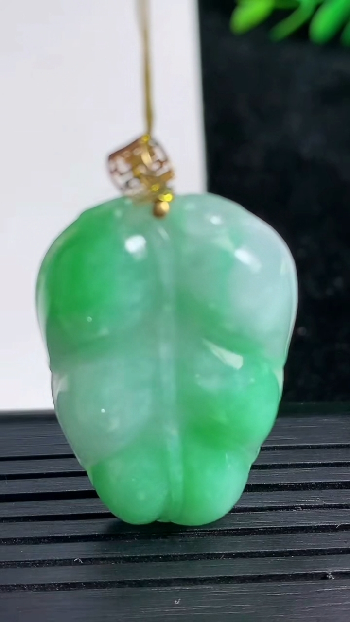 天然A货翡翠金枝玉叶 叶子吊坠尺寸37-22.2-5.8重量:9.61g
3月21日