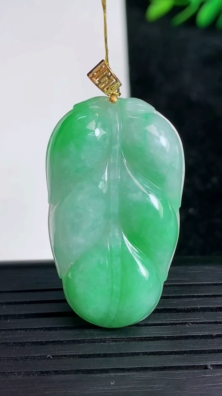 天然A货翡翠金枝玉叶 叶子吊坠尺寸37-22.2-5.8重量:9.61g
3月21日