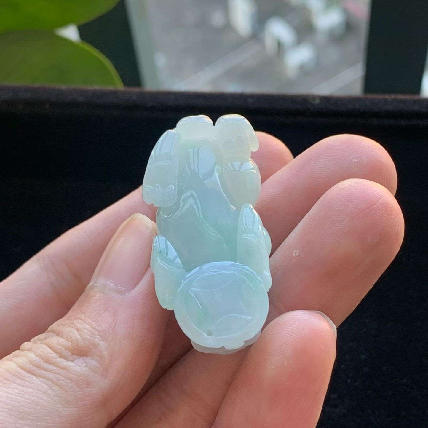 A货天然翡翠冰糯种飘绿貔貅吊坠重量23.58
3月22日