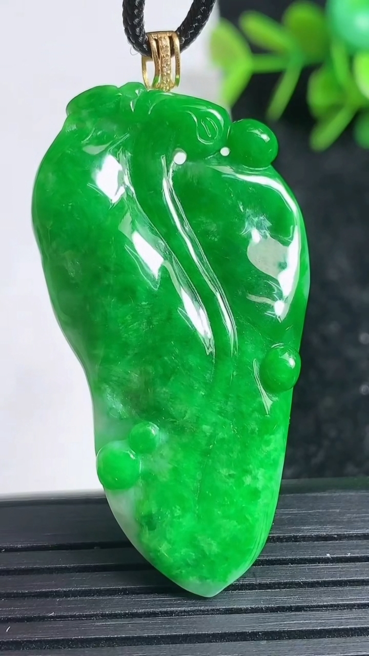 天然A货翡翠金枝玉叶 叶子吊坠尺寸48.5-27-8重量:16.82g
3月23日