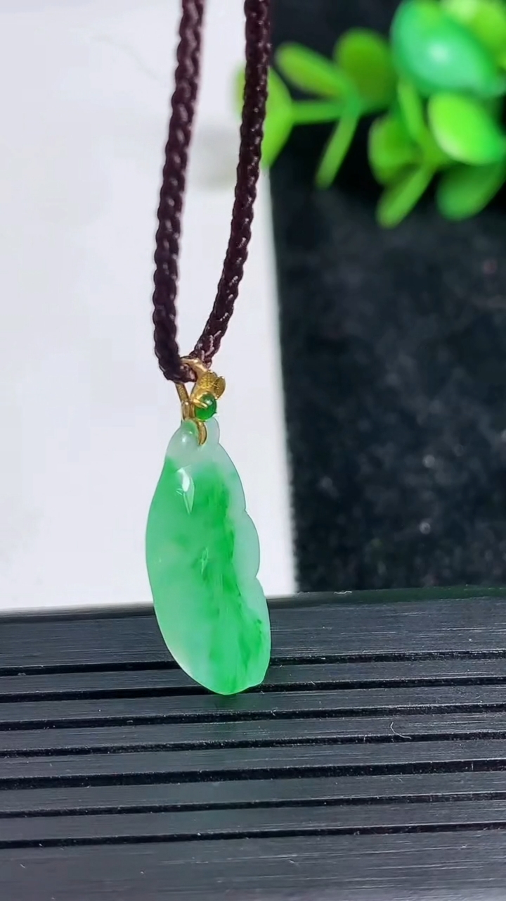 天然A货翡翠金枝玉叶 叶子吊坠尺寸22.9-12.2-3.1重量:1.71g
3月23日