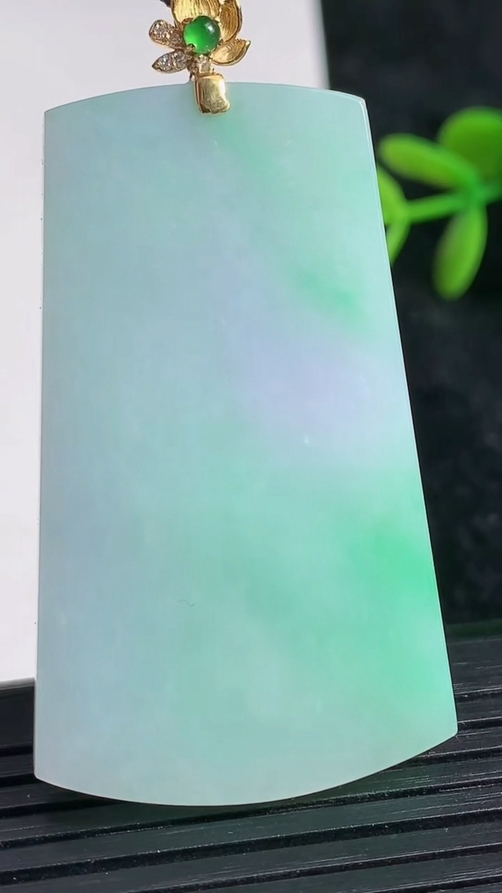 天然A货翡翠18K金春带彩紫罗兰无事牌吊坠尺寸47.5-28.6-4.6重量:19.02g
3月23日