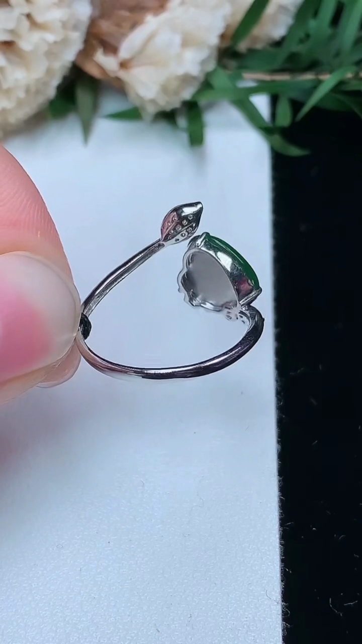 天然A货翡翠葫芦戒指，尺寸17-8.8-9，重量:1.60g2026年3月23日
工厂直销收藏佳品,种好水足，色泽均匀，有种有色，上手高大气！