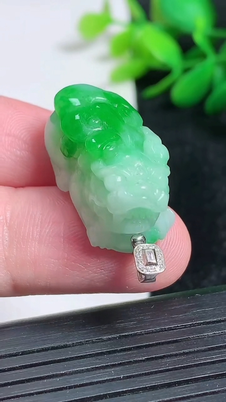 天然A货翡翠貔貅吊坠尺寸26.6-12.8-14.1重量:11.07g
3月24日