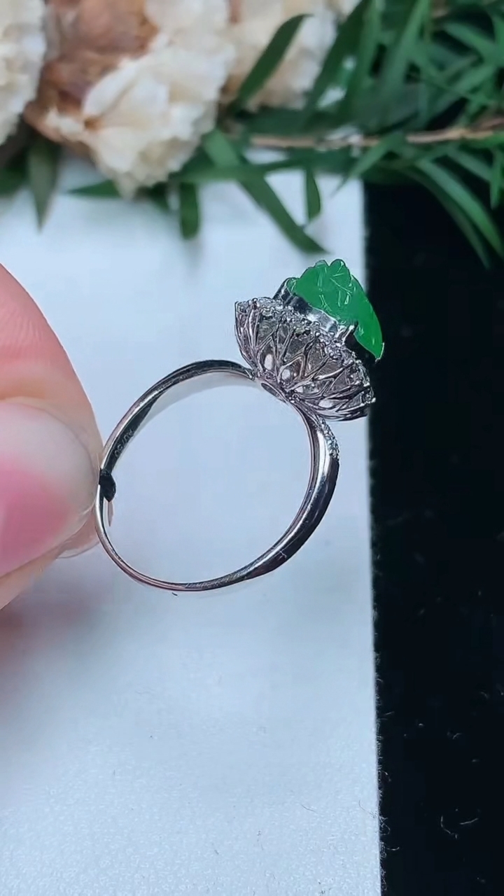 天然A货翡翠貔貅戒指，尺寸16.9-7.9-8，重量:3.01g2026年3月24日
工厂直销收藏佳品,种好水足，色泽均匀，有种有色，上手高大气！