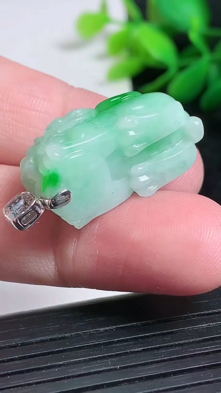 天然A货翡翠貔貅吊坠尺寸26.6-12.8-14.1重量:11.07g
3月24日